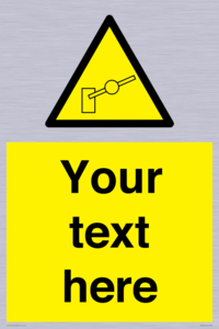 Custom warning barrier